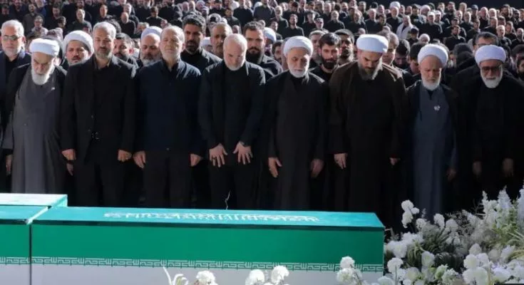 Iran's supreme leader absent at Ayatollah's funeral
