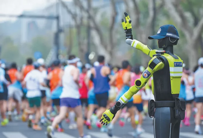 How robots are helping cops direct traffic in China