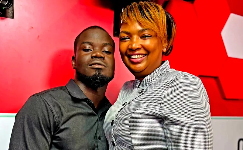 Karen Nyamu Playfully Touches Mulamwah's Beard