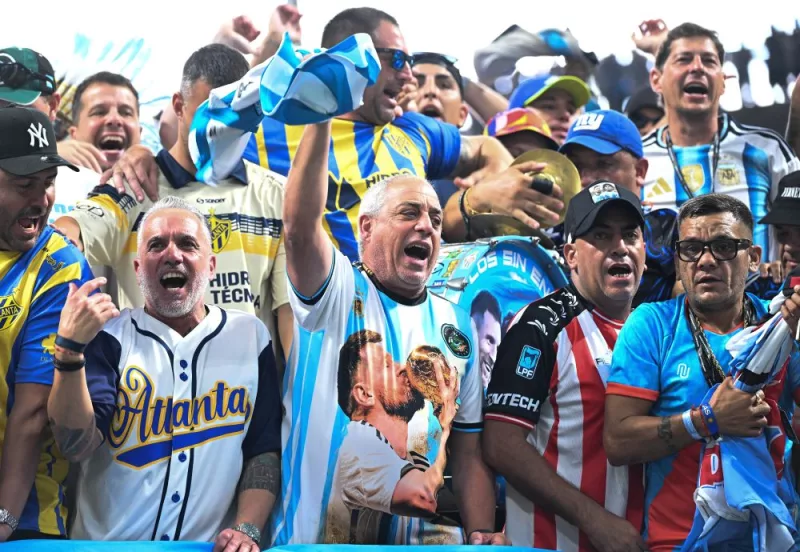 Argentina fans gather for big semi-final party