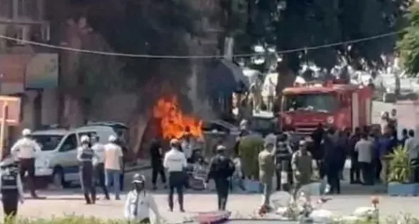 President Macron safe after explosions in Syrian capital