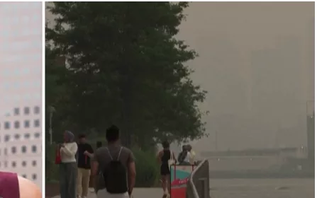 Wildfire smoke blankets parts of North America