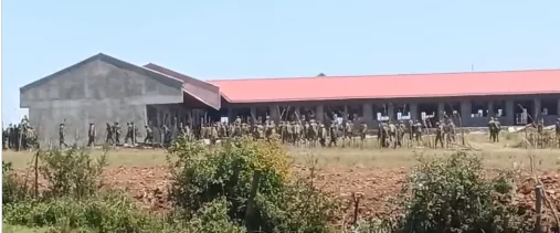 Police officers flood Ol Kalou ahead of by-election