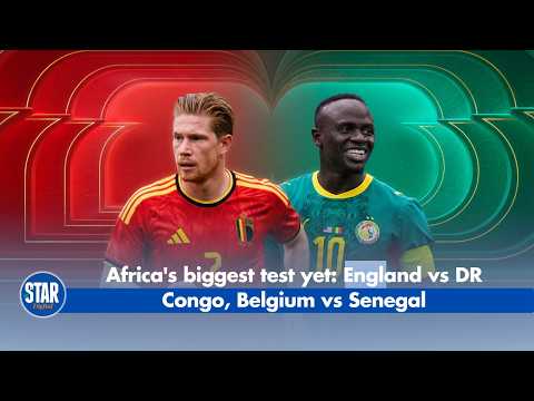 Africa's biggest test yet: England vs DR Congo, Belgium vs Senegal