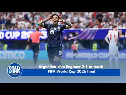 Argentina stun England 2-1 to reach FIFA World Cup 2026 final