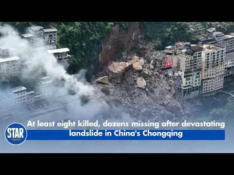 At least eight killed, dozens missing after devastating landslide in China's Chongqing