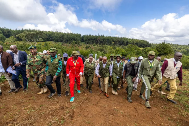 [PHOTOS] Kindiki launches Kaptagat Forest fencing drive