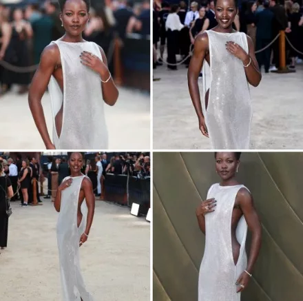 Lupita Nyong'o stuns in daring gown at movie premiere