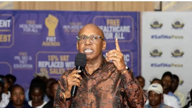 Wanjigi vows to halt servicing of 'illegal' public debt if elected president