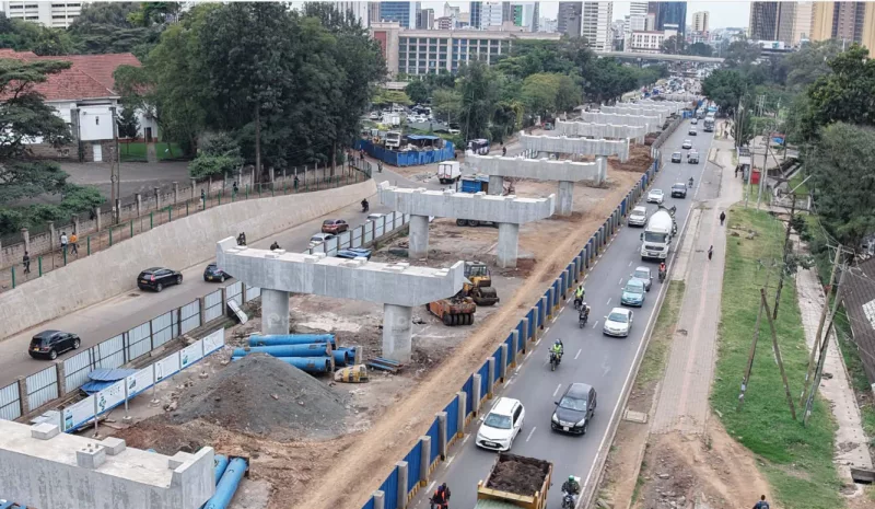 Kenyatta Avenue viaduct 60% complete