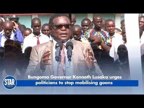 Bungoma Governor Kenneth Lusaka urges politicians to stop mobilising goons