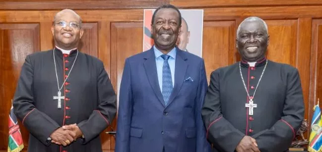 Mudavadi meets Archbishops Anyolo, Muheria