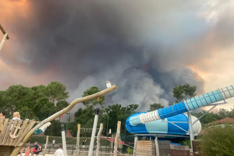 Photo: the-star.co.ke Fleeing a wall of flames: Tourists describe France wildfires escape