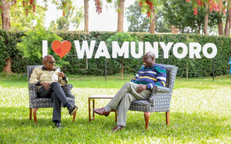 Gachagua holds talks with Wanjigi at Wamunyoro