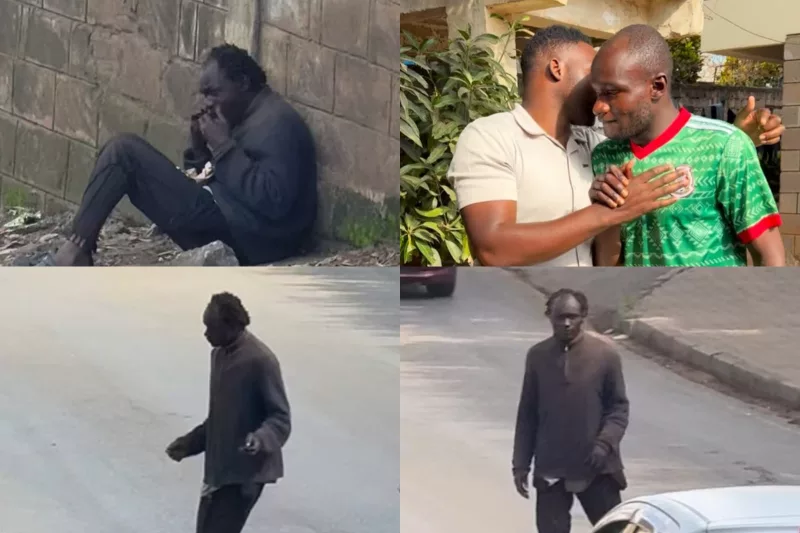 Act of kindness changes roadside man's life in just eight weeks