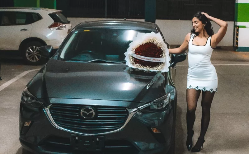 Martina Glez Marks Milestone With New Car Purchase