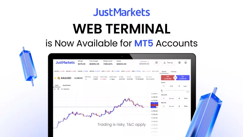 Trade directly from your Browser: JustMarkets launches its Web terminal