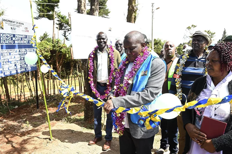 PS Kimotho commissions irrigation project at Kapkoi Primary