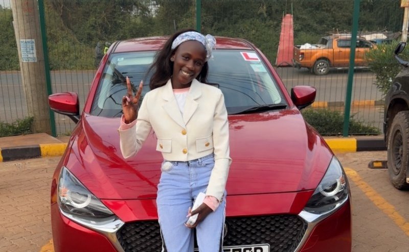 Malu Shares Milestone After Purchasing a Red Mazda Demio