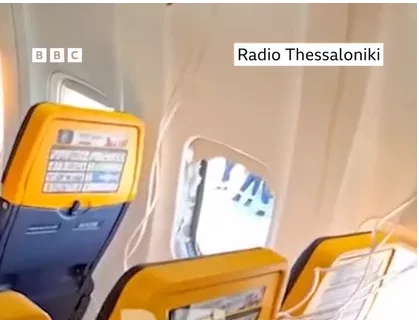 Man nearly sucked out of window mid-air on plane, passengers say