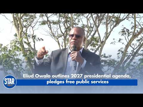 Eliud Owalo outlines 2027 presidential agenda, pledges free public services