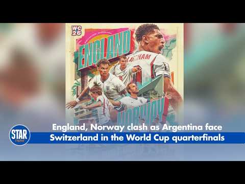 England, Norway clash as Argentina face Switzerland in the World Cup quarterfinals