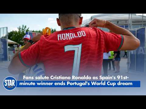 Fans salute Cristiano Ronaldo as Spain's 91st minute winner ends Portugal's World Cup dream