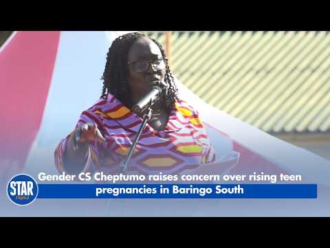 Gender CS Cheptumo raises concern over rising teen pregnancies in Baringo South