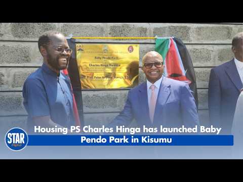 Housing PS Charles Hinga has launched Baby Pendo Park in Kisumu