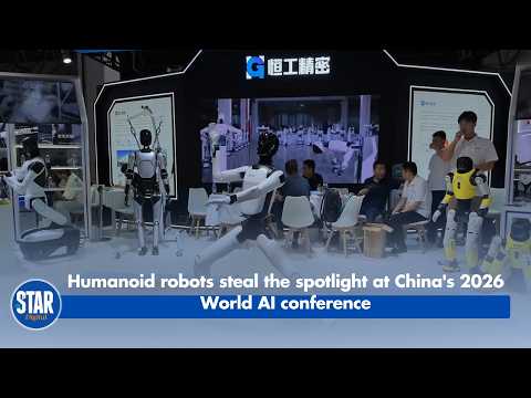 Humanoids dance, score goals and serve tea as thousands flock to Shanghai AI expo