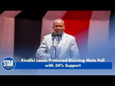 Kindiki Leads Preferred Running Mate Poll with 34% Support