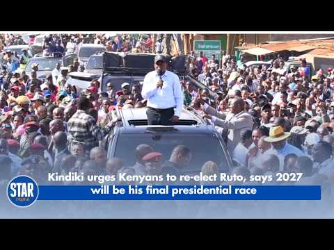Kindiki urges Kenyans to re-elect Ruto, says 2027 will be his final presidential race