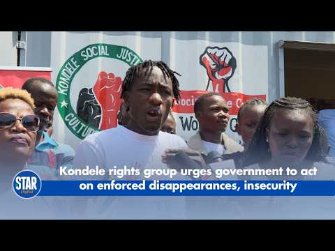 Kondele rights group urges government to act on enforced disappearances, insecurity