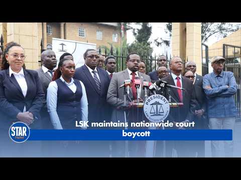 LSK maintains nationwide court boycott