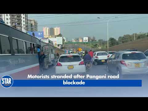Motorists stranded after Pangani road blockade