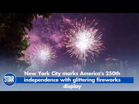 New York City marks America's 250th independence with glittering fireworks display
