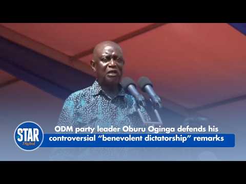 ODM party leader Oburu Oginga defends his controversial “benevolent dictatorship” remarks
