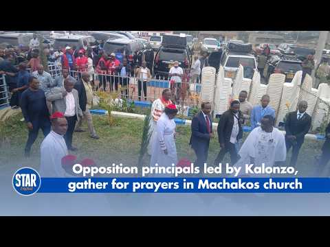 Opposition principals led by Kalonzo, gather for prayers in Machakos church