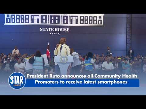 President Ruto announces all Community Health Promoters to receive latest smartphones