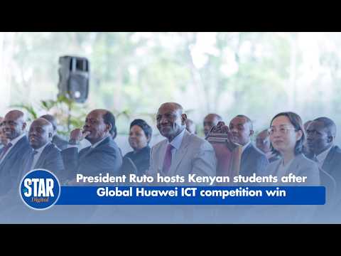 President Ruto hosts Kenyan students after Global Huawei ICT competition win