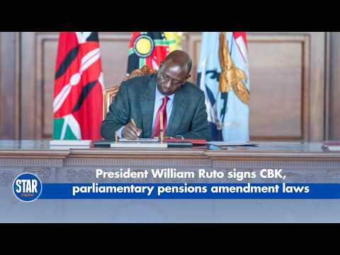 President William  Ruto signs CBK, parliamentary pensions amendment laws