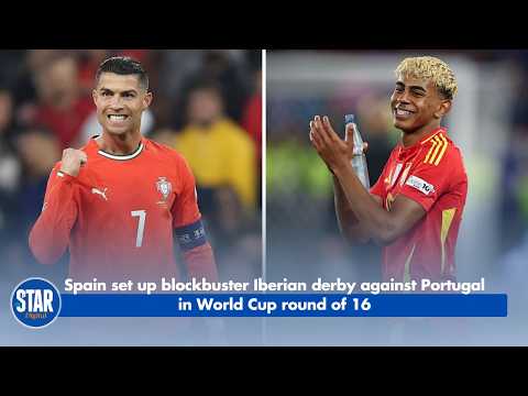 Spain set up blockbuster Iberian derby against Portugal in World Cup round of 16