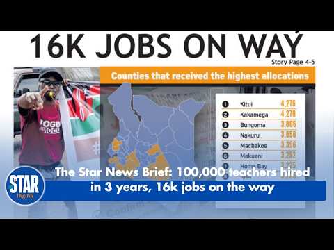 The Star News Brief: 100,000 teachers hiredin 3 years, 16k jobs on the way