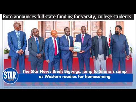 The Star News Brief: Bigwigs, jump to Sifuna’s camp as Western readies for homecoming