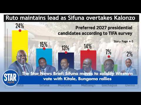 The Star News Brief: Sifuna moves to solidify Western vote with Kitale, Bungoma rallies