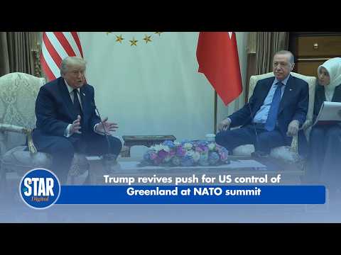 Trump revives push for US control of Greenland at NATO summit