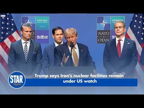 Trump says Iran's nuclear facilities remain under US watch