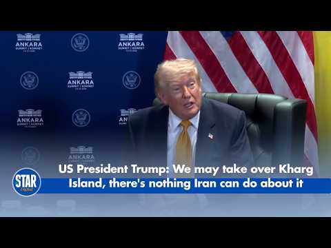 US President Trump: We may take over Kharg Island, there's nothing Iran can do about it