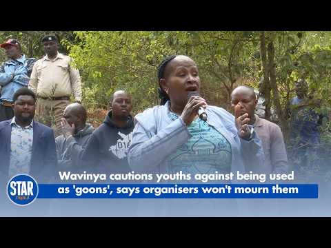 Wavinya cautions youths against being used as 'goons', says organisers won't mourn them