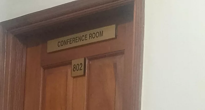 The meeting room./SCREENGRAB